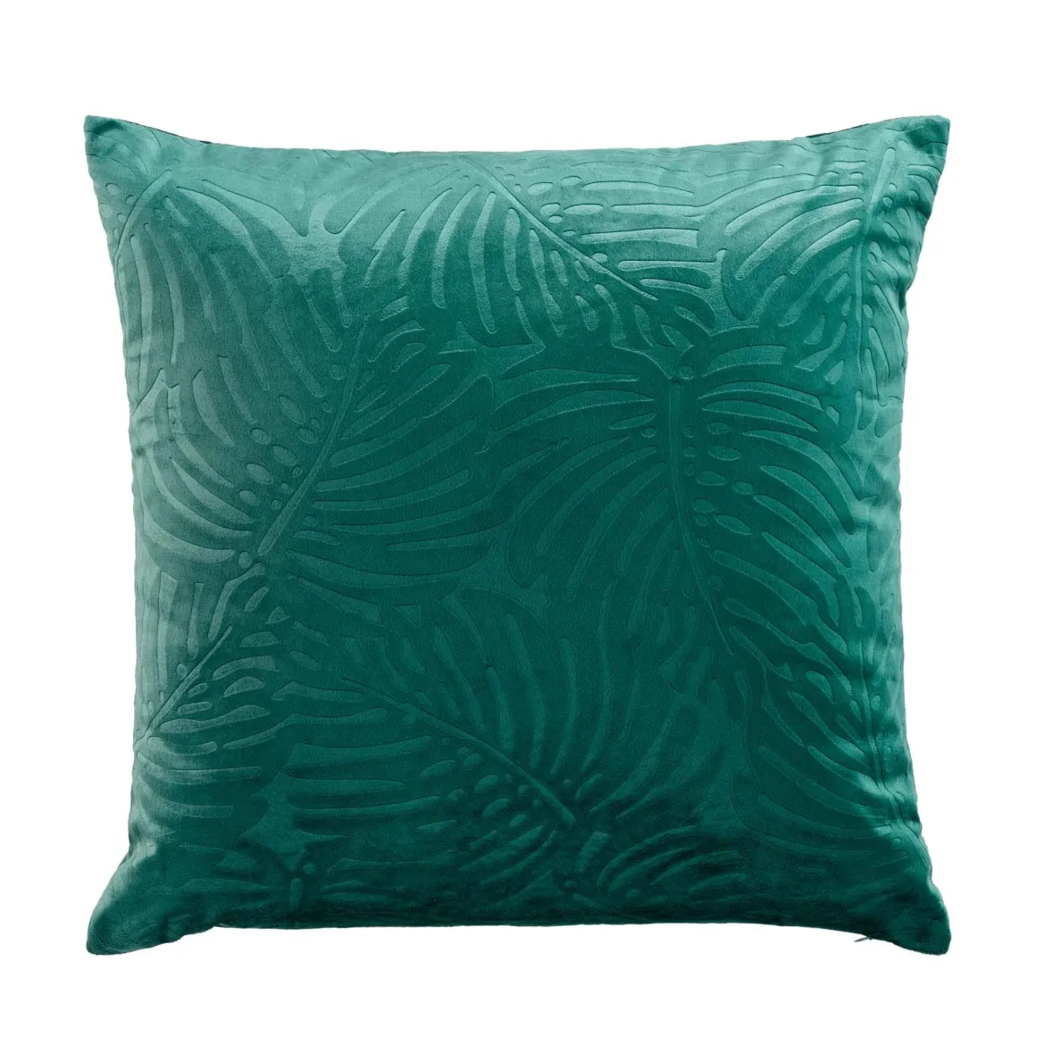 COUSSIN DEHOUSSABLE 50X50CM VELOURS ANALIA EMERAUDE