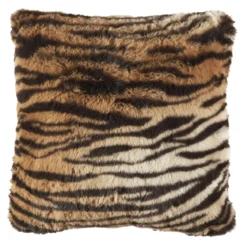 COUSSIN EFFET PEAU BETE TIGRE