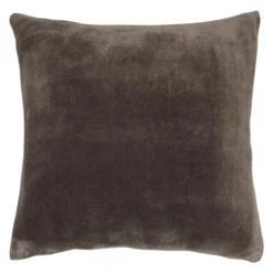 COUSSIN FLANELLE UNI GRIS FONCE 38X38CM
