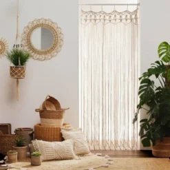 COUSSIN FRANGES 40X40CM MACRAME MACRALINA