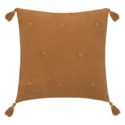 COUSSIN GAZE BRODE OR CANARD 40X40CM