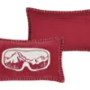 COUSSIN MASQUE SKI 30X50CM ROUGE