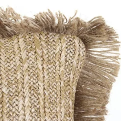 COUSSIN RAPHIA NATUREL DEHOUSSABLE 40X40CM