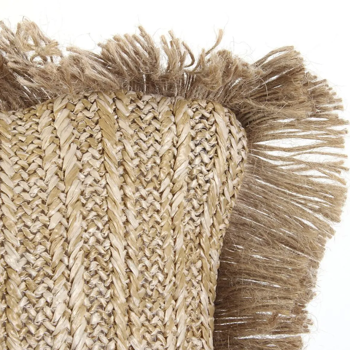 COUSSIN RAPHIA NATUREL DEHOUSSABLE 40X40CM