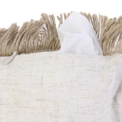 COUSSIN RAPHIA NATUREL DEHOUSSABLE 40X40CM
