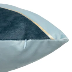COUSSIN RAYE NELYA VELOURS BLEU 40X40CM
