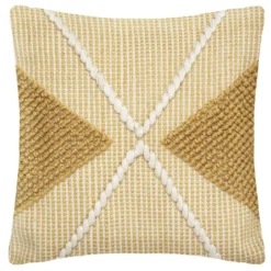 COUSSIN RECYCLE ROW OCRE 45X45CM