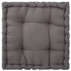 COUSSIN SOL OTTO GRIS 40X40X8CM