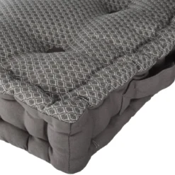 COUSSIN SOL OTTO GRIS 40X40X8CM