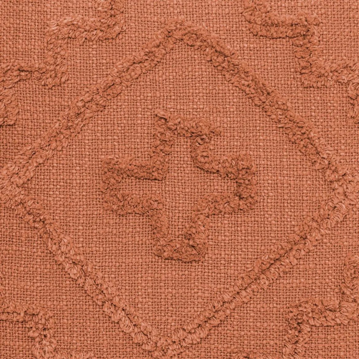 COUSSIN TUFTE INCA TERRACOTTA 40X40CM