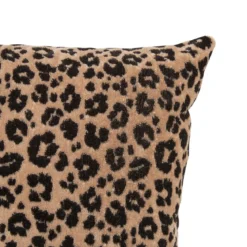 COUSSIN VELOURS JACQUARD LEOPARD LYNRA 40X40CM