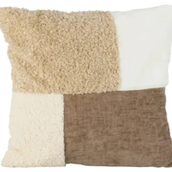 COUSSIN 45X45CM CHENILLE BI MATIERE