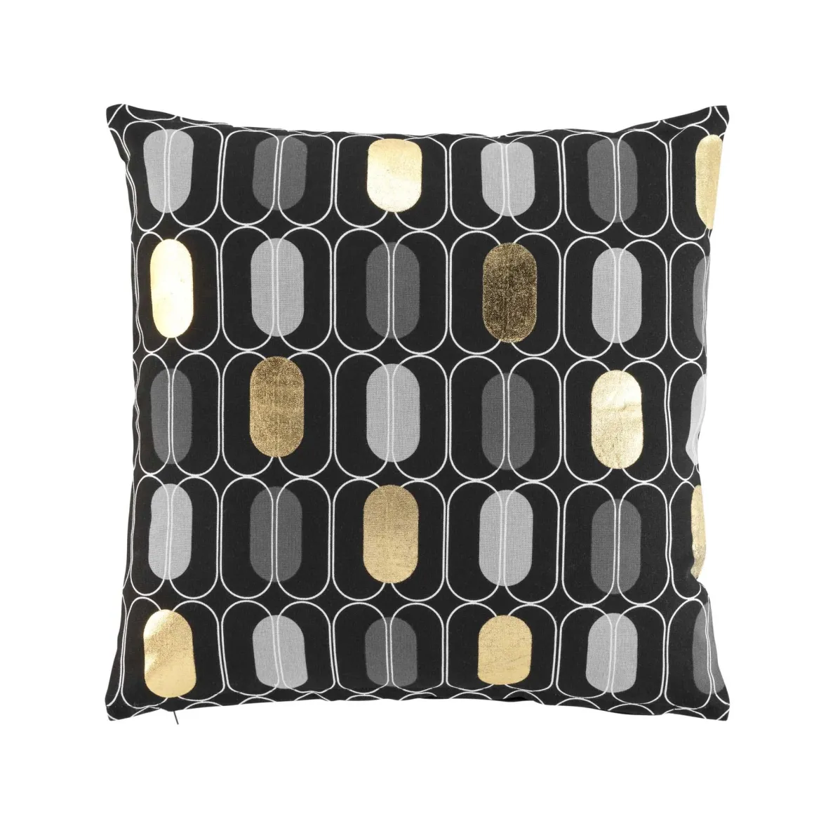 COUSSIN 45X45CM COTON IMPRIME METALLISE CALIDOR
