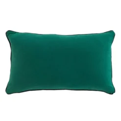 COUSSIN 30X50CM COTON LAVE LINETTE EMERAUDE