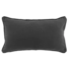 COUSSIN 30X50CM COTON LAVE LINETTE ANTHRACITE