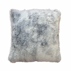 COUSSIN 45X45CM IMITATION FOURRURE ANTARTIC GRIS