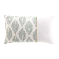 COUSSIN 30X50CM POLYCOTON IMPRIME METALLISE MAHO SAUGE