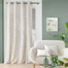 COUSSIN 30X50CM POLYCOTON METALLISE MAHO BLANC