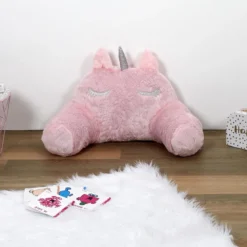 COUSSIN DE LECTURE LOMBAIRE LICORNE 55X35CM