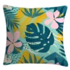 COUSSIN DEPERLANT DECO IMPRIME FEUILLES 45X45CM
