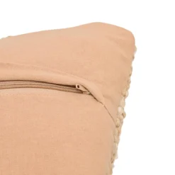 COUSSIN EFFET LAINE VOLNA CARAMEL 45X45CM