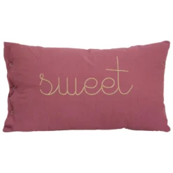 COUSSIN LILI VIEUX ROSE 30X50CM