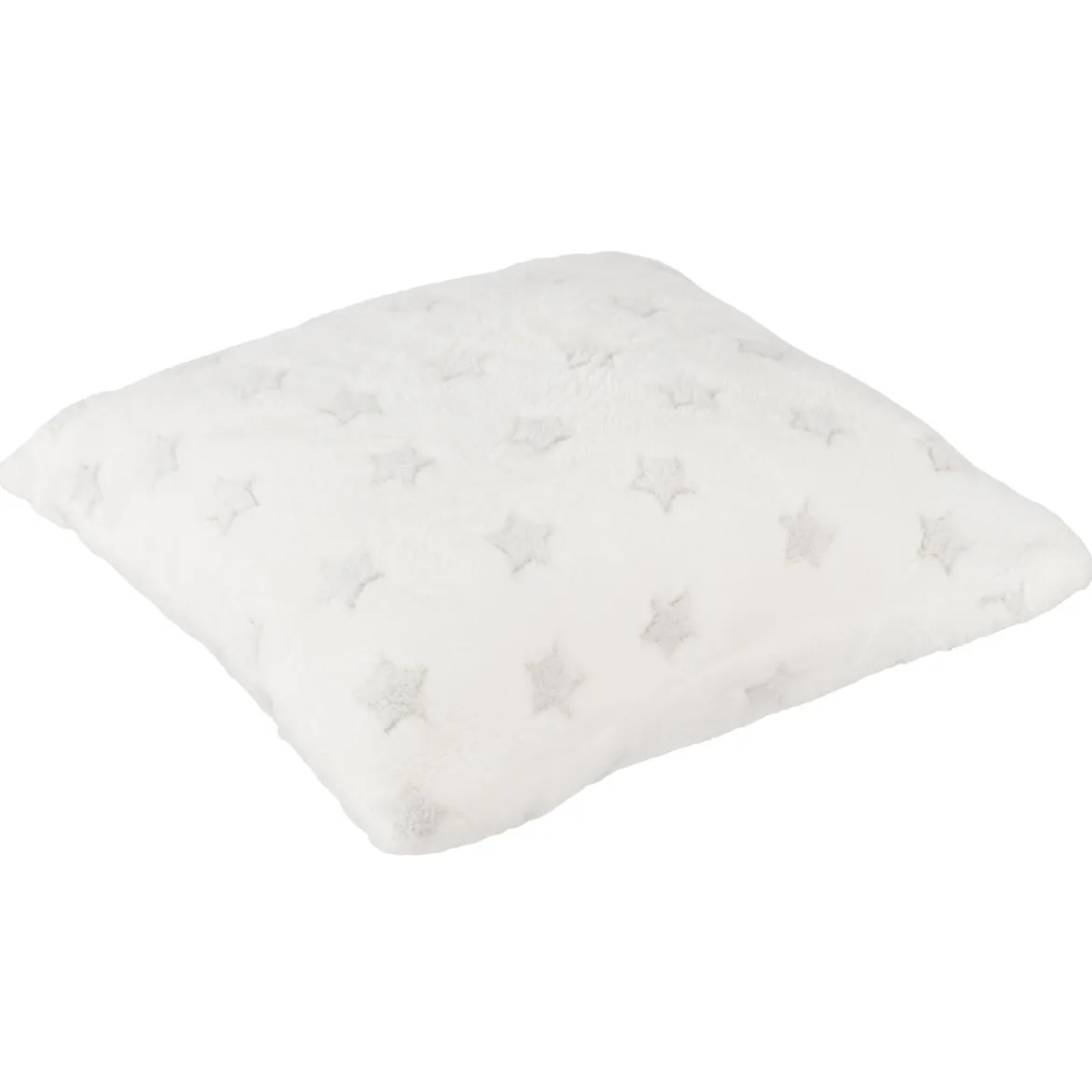 COUSSIN PHOSPHORESCENT ETOILE BLANC 40X40CM