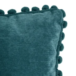 COUSSIN POMPONS CANARD 40X40CM