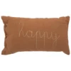COUSSIN RECTANGLE DOUBLE GAZE COTON NOISETTE