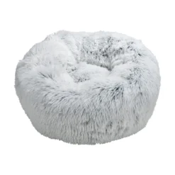 COUSSIN ROND APAISANT 55X25CM FLUFFY BLANC CHINE