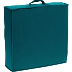 COUSSIN SOL 40X40CM BLEU CANARD