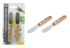 2 COUTEAUX A BEURRE 14CM