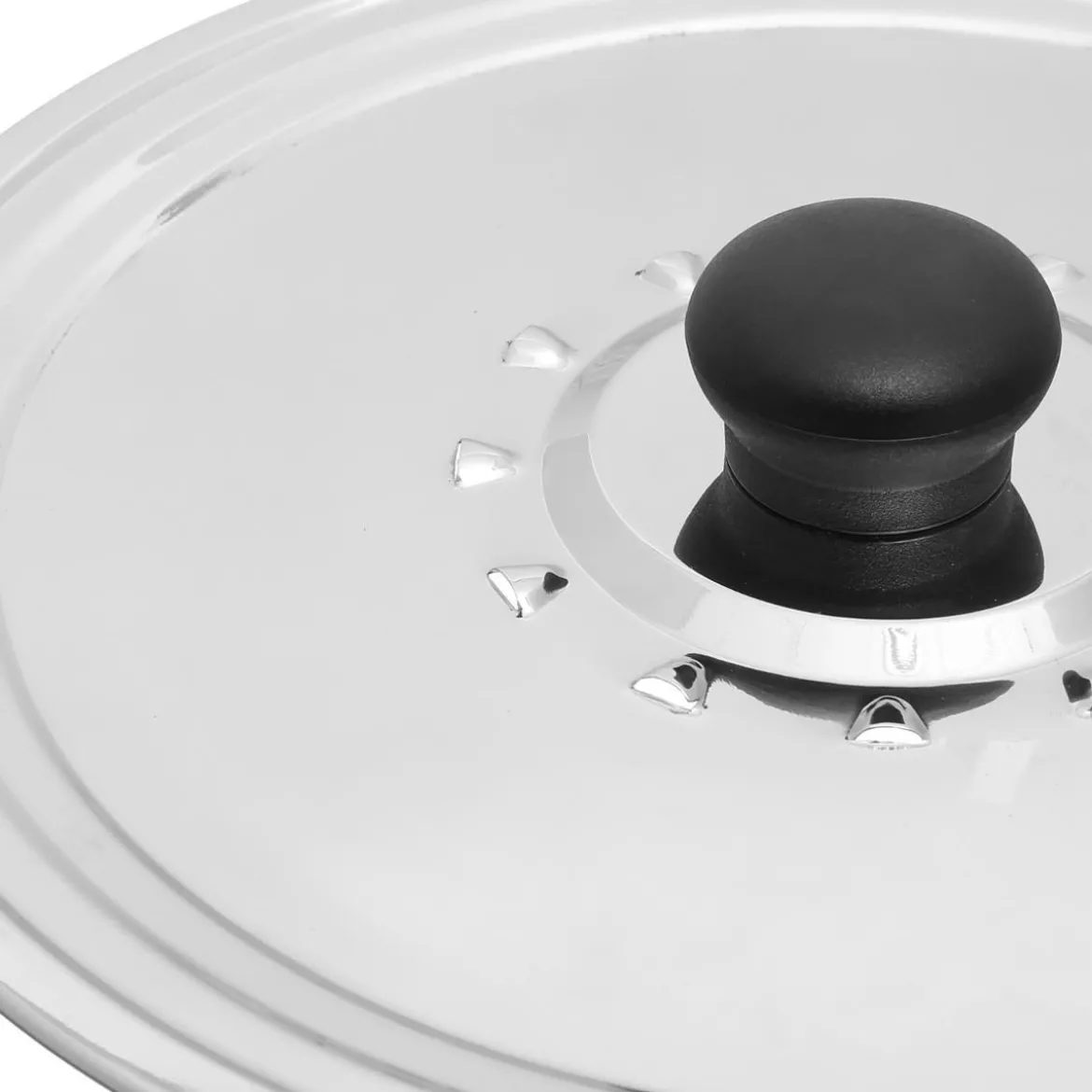 COUVERCLE ACIER INOX 22 A 26CM