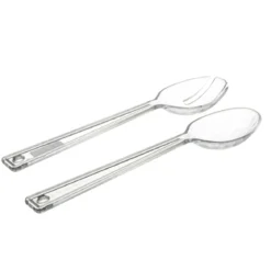 COUVERTS SALADE GREEN HARMONY X2 TRANSPARENT