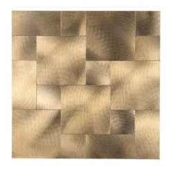 CREDENCE ADHESIVE X4 PIECES 25X25CM MURAL TRAVERTIN CUIVRE