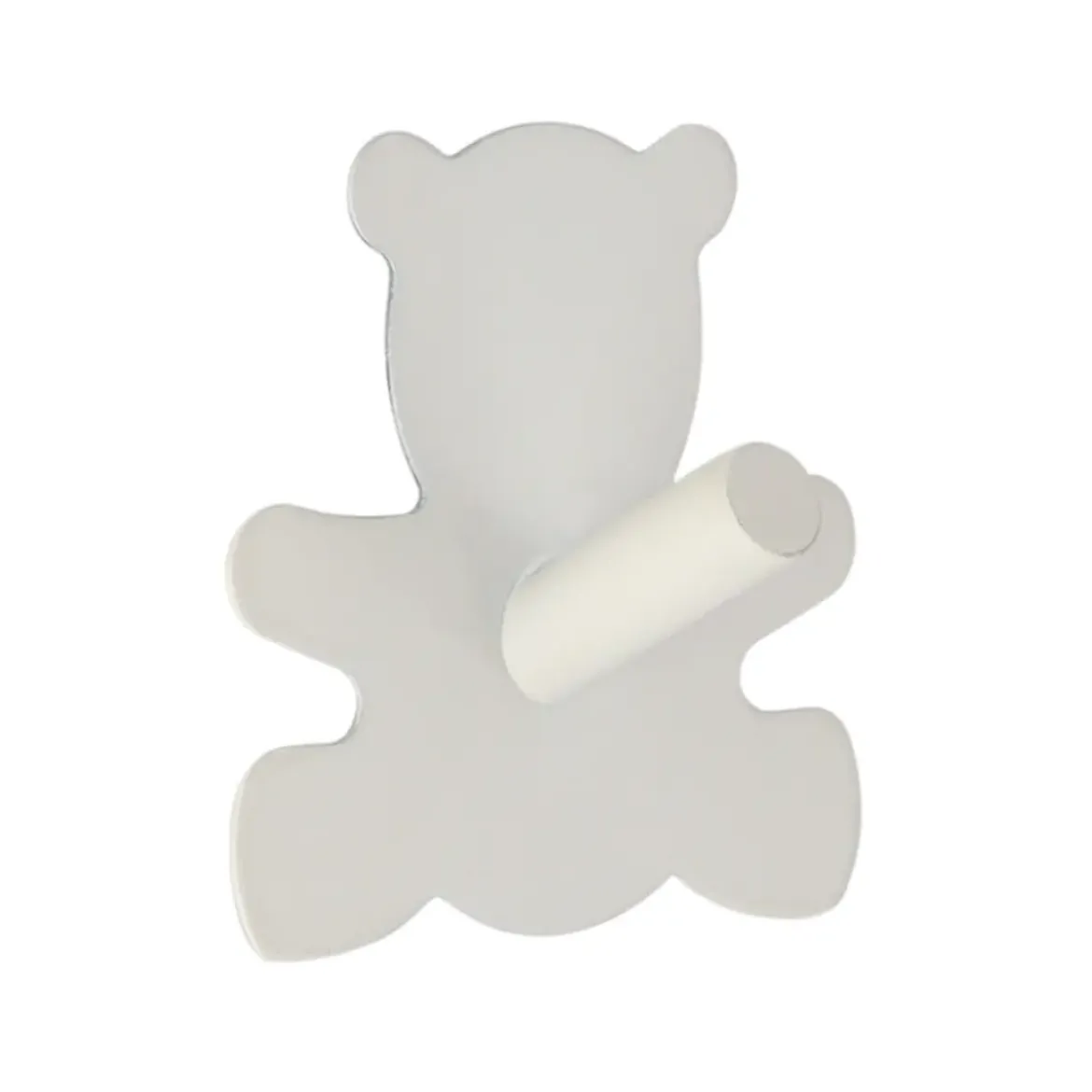 CROCHET OURSON ACIER INOXYDABLE 3M BLANC