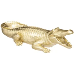 CROCODILE RESINE OR D.39X20X11CM