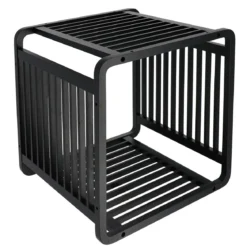 CUBE MALIN EMPILABLE BAMBOU NOIR
