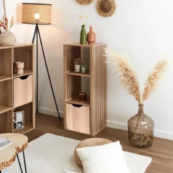 CUBE DE RANGEMENT PLIABLE KLAUS BALI 30X30CM
