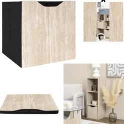 CUBE DE RANGEMENT PLIABLE PIETRA 30X30CM