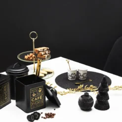 CUILLERE CAFE FEUILLE DOREE X4 PIECES