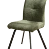 CYRIELLE CHAISE VERT PIEDS METAL NOIR UF885 09