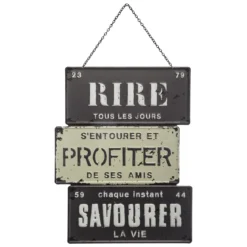 DECO METAL CHAINE LOFT D.26X34CM