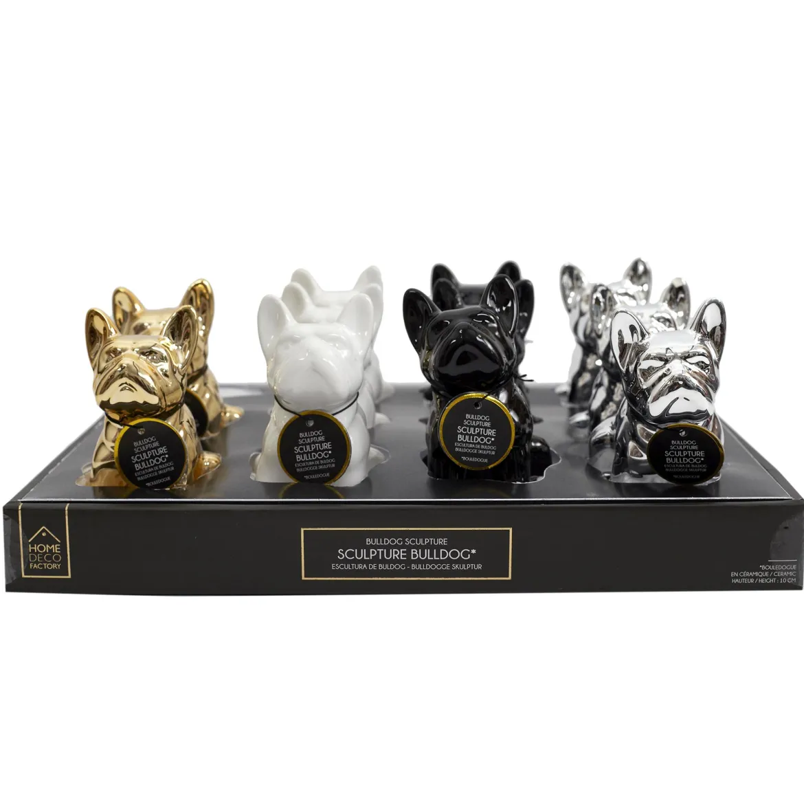 DECO MINI BULLDOG CERAMIQUE 10CM
