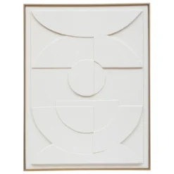 DECO MURALE 3D LOUNA BLANC 55X75CM