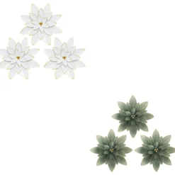 DECO MURALE FLEUR ALYA D.24.5CM X3 PIECES