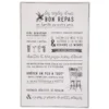 DECO MURALE METAL CITATION D.38X58CM