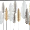 DECO MURALE METAL FEUILLE 134X68CM