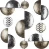 DECO MURALE METAL OR ET ARGENT 50X50CM