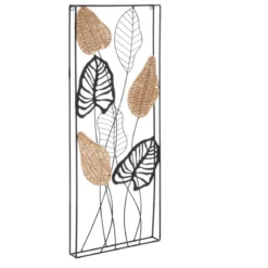 DECO MURALE METAL ROSA D.35X90CM